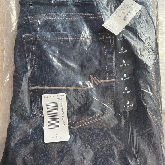 Maurices Womens Jeans 8 x-long Classic Slim Boot Dark Blue - Picture 2 of 5